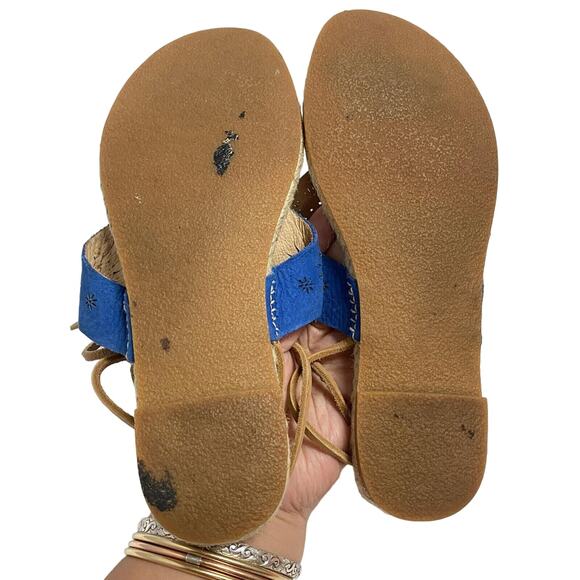 KOOLABURRA Kanita Laser Cutout Thong Sandals Blue EUR 36-37 US 6 - Picture 10 of 11